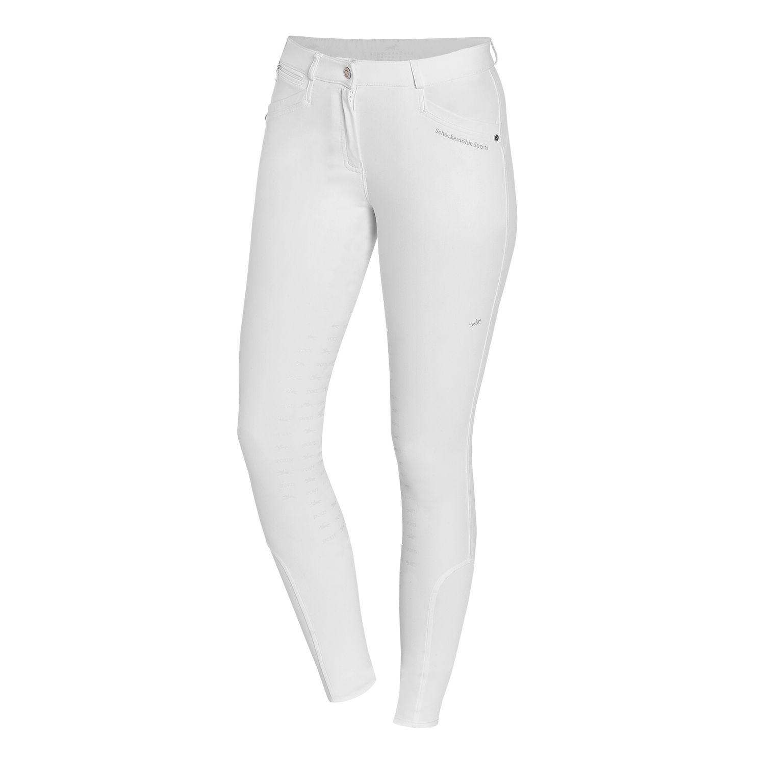 Schockemöhle Sports Damen Reithose Loretta Kniegrip - white, Größe 40