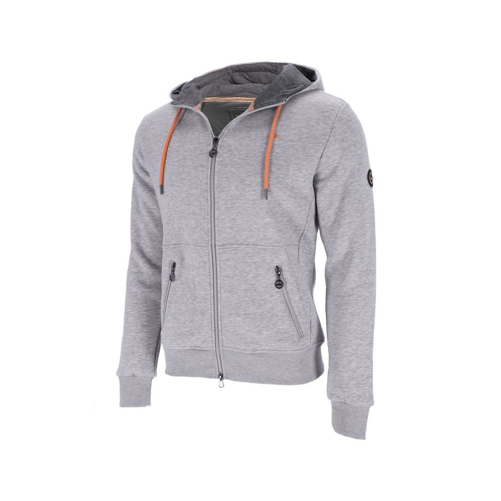 Schockemöhle Sports Kapuzensweatjacke Collin Herren - silver melange, Größe XL