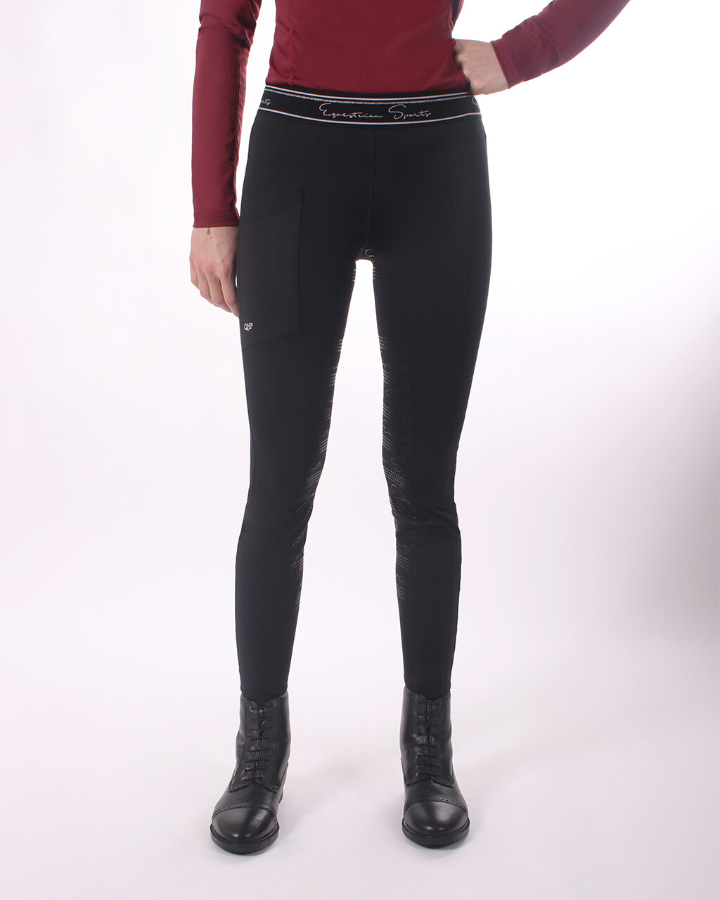 QHP Eden Reitlegging Full-Grip Damen - schwarz, Größe 36