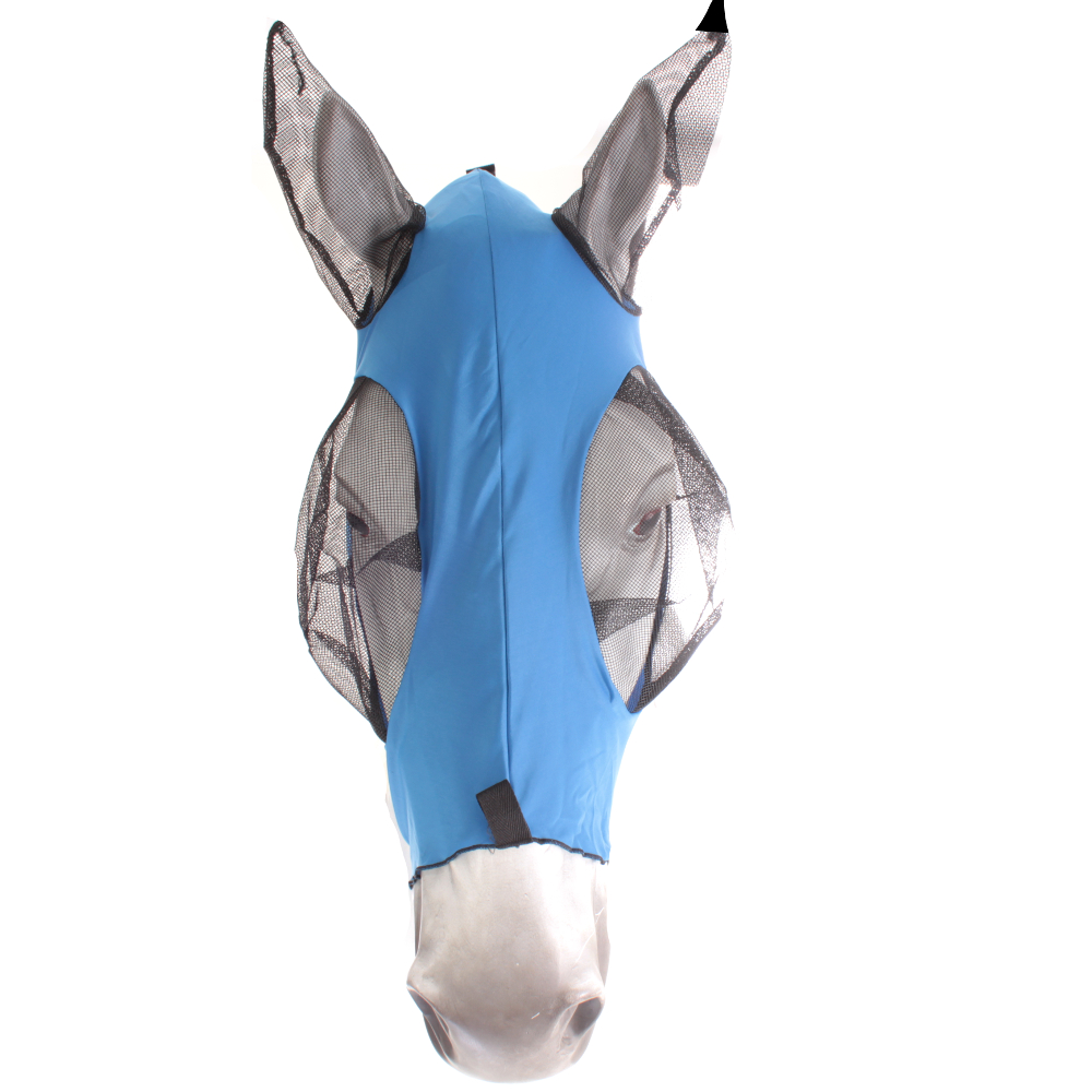 Weatherbeeta Stretch Bug Eye Saver With Ears Fliegenmaske - Blue/Black, Größe SH