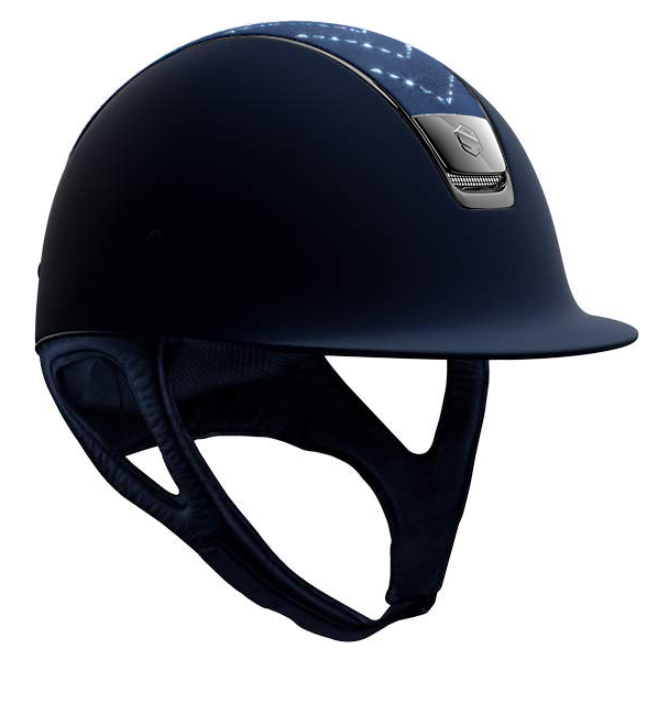 Samshield Shadowmatt 1.0  Alcantara Chevron Blue Dressage