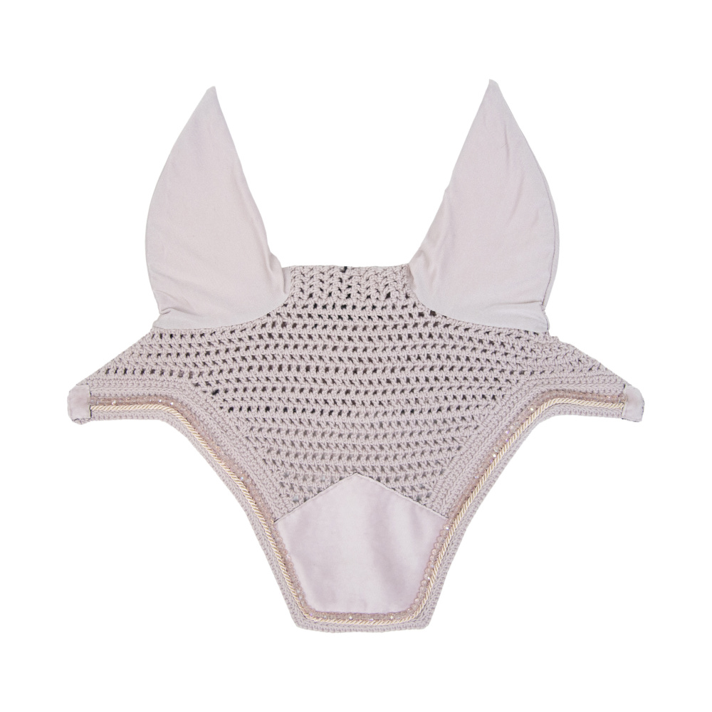 Kentucky Horsewear Wellington Velvet Pearls Fliegenhaube - soft rose, Größe Full