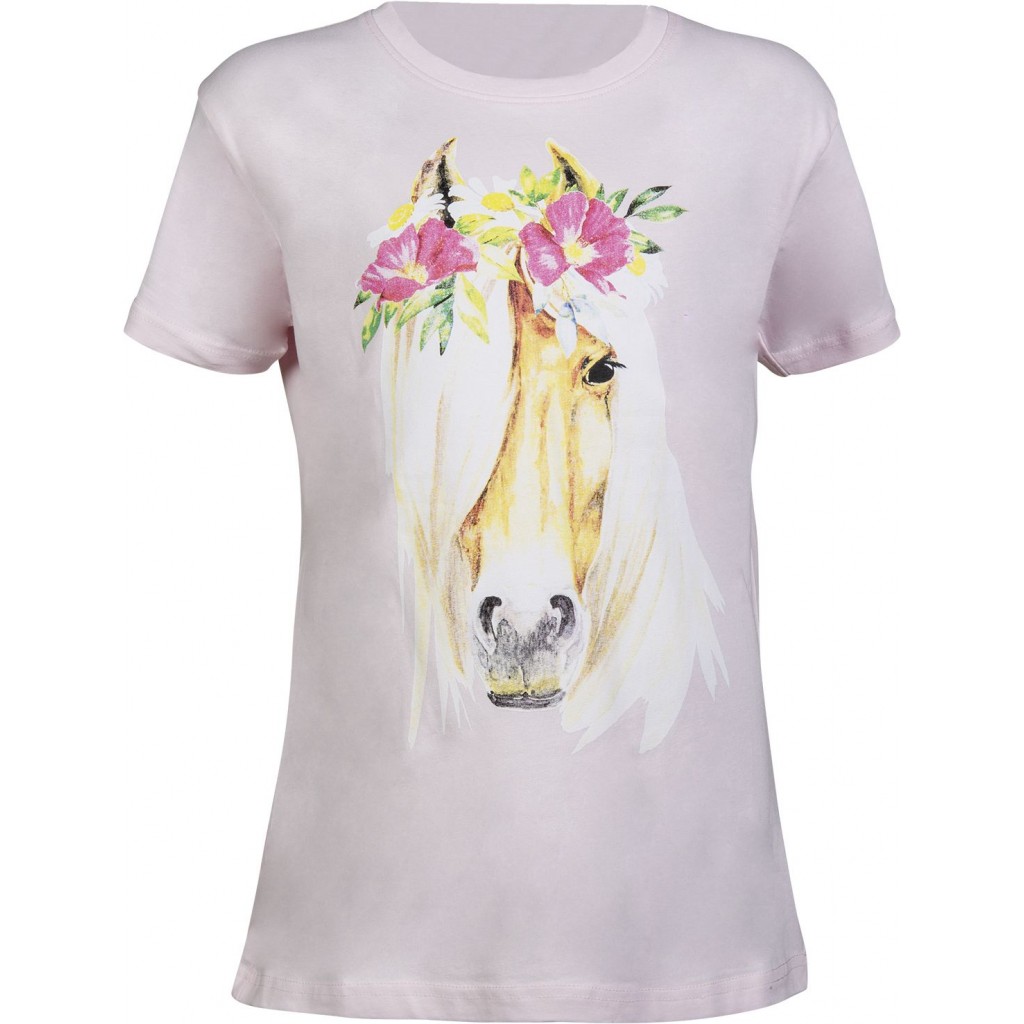 HKM Flower Horse T-Shirt Kinder - rosa, Größe 158/164