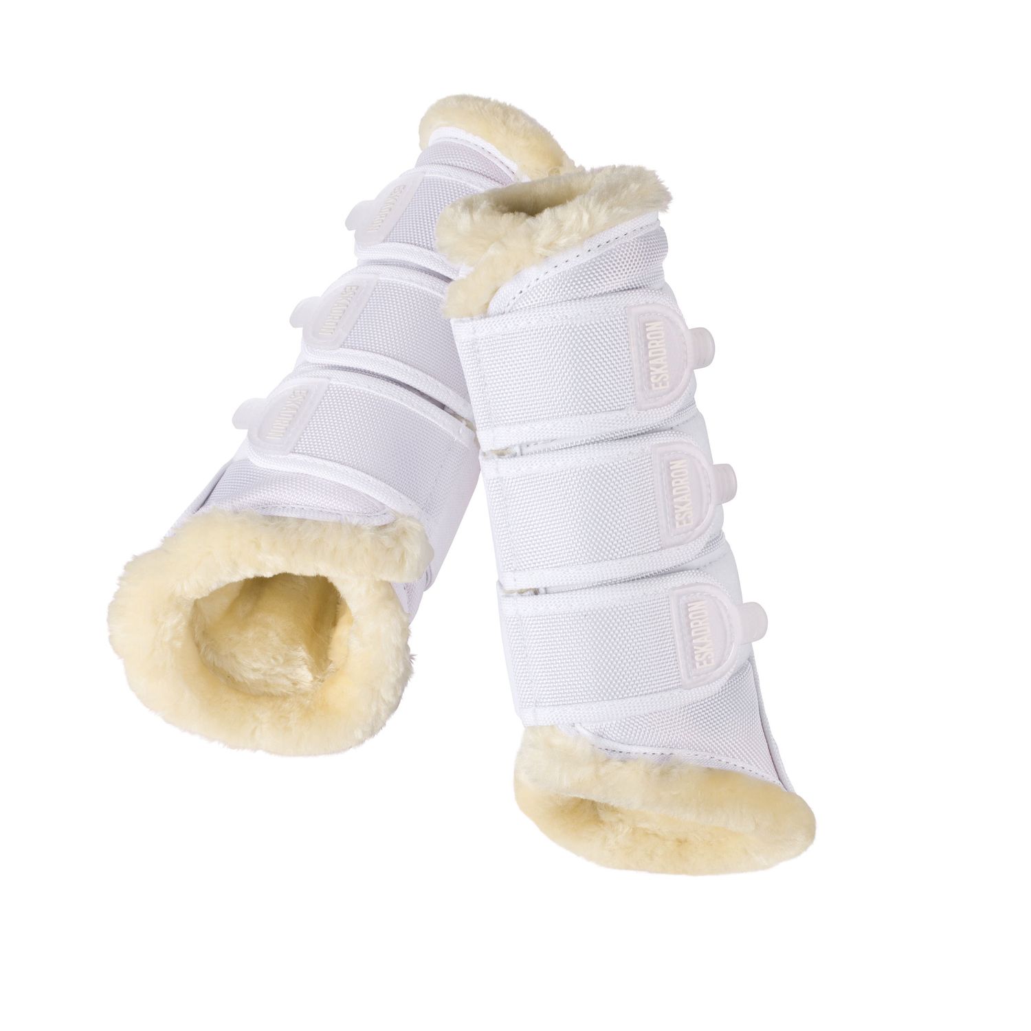 Eskadron Tendon Soft Mesh Fauxfur Gamasche - white, Größe XL