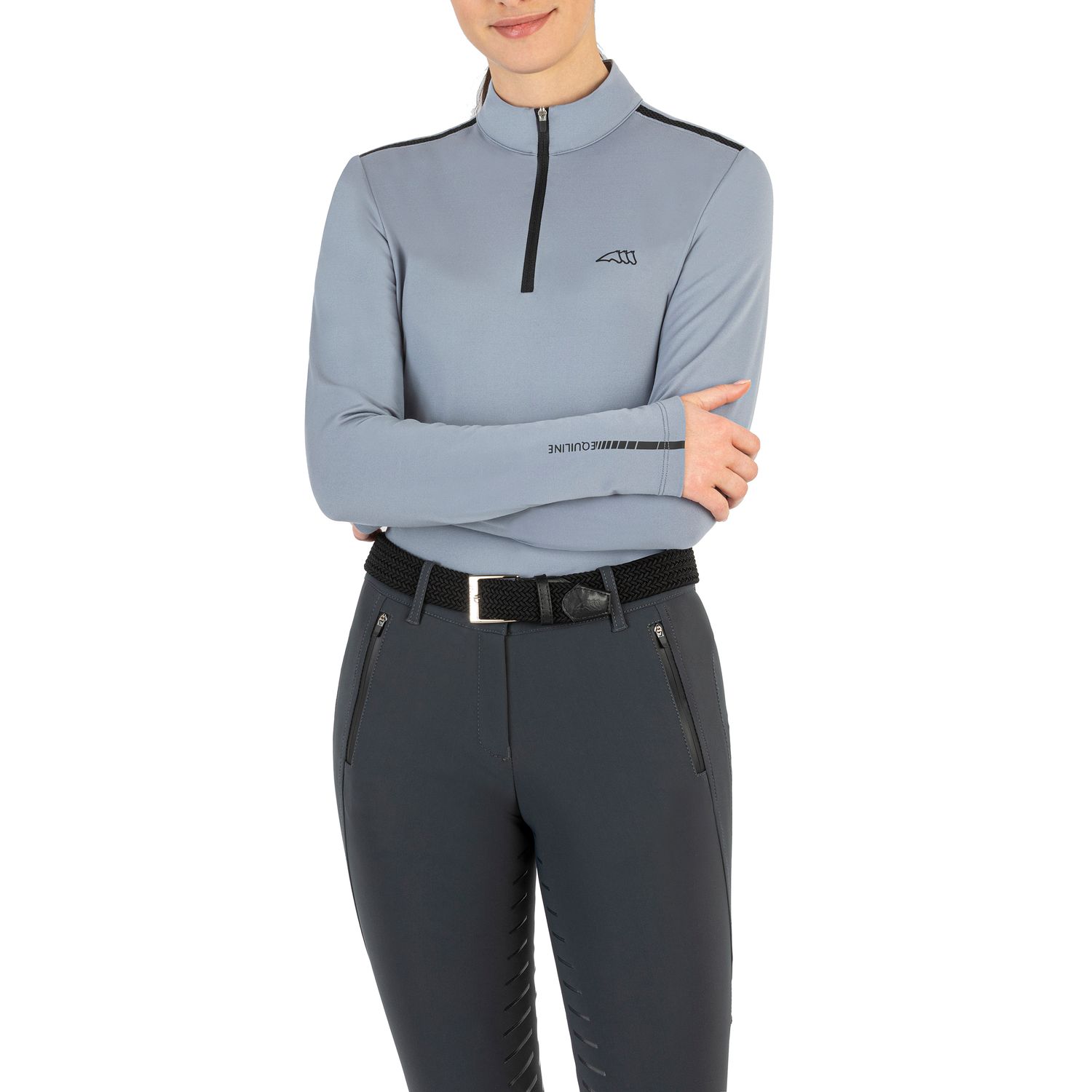 Equiline Camilc Funktionsshirt Damen - graffiti grey, Größe XL