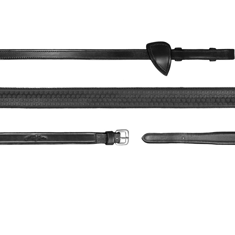 Dyon New English Collection Weiche Gummizügel breit 5/13 - black, Größe Full
