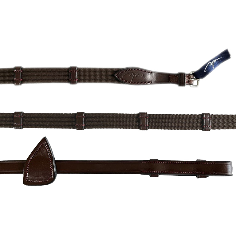 Dyon New English Collection Gurtzügel - brown, Größe Cob