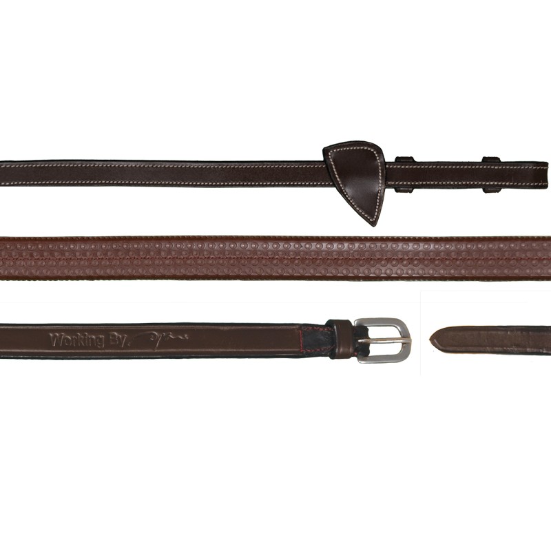 Dyon Working Collection weiche Gummizügel breit - brown, Größe Full