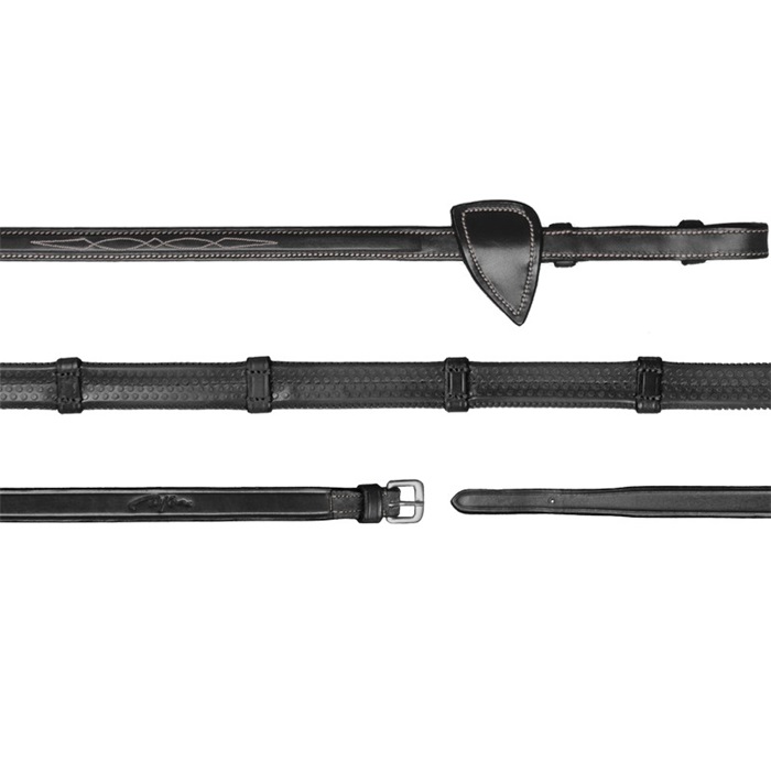 Dyon Hunter Collection Gummizügel mit 7 Stegen 13mm - black, Größe Full