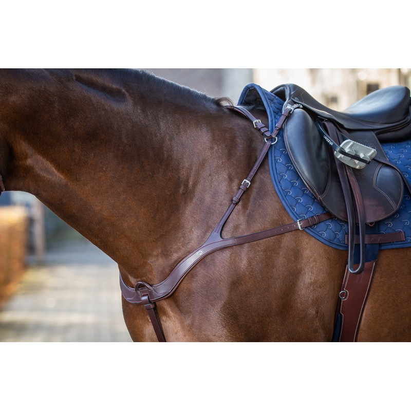 Dyon New English Collection anatomisches Vorderzeug - brown, Größe Pony