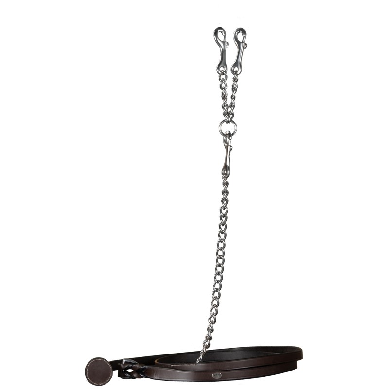 Dyon Lederführstrick mit Kette - brown