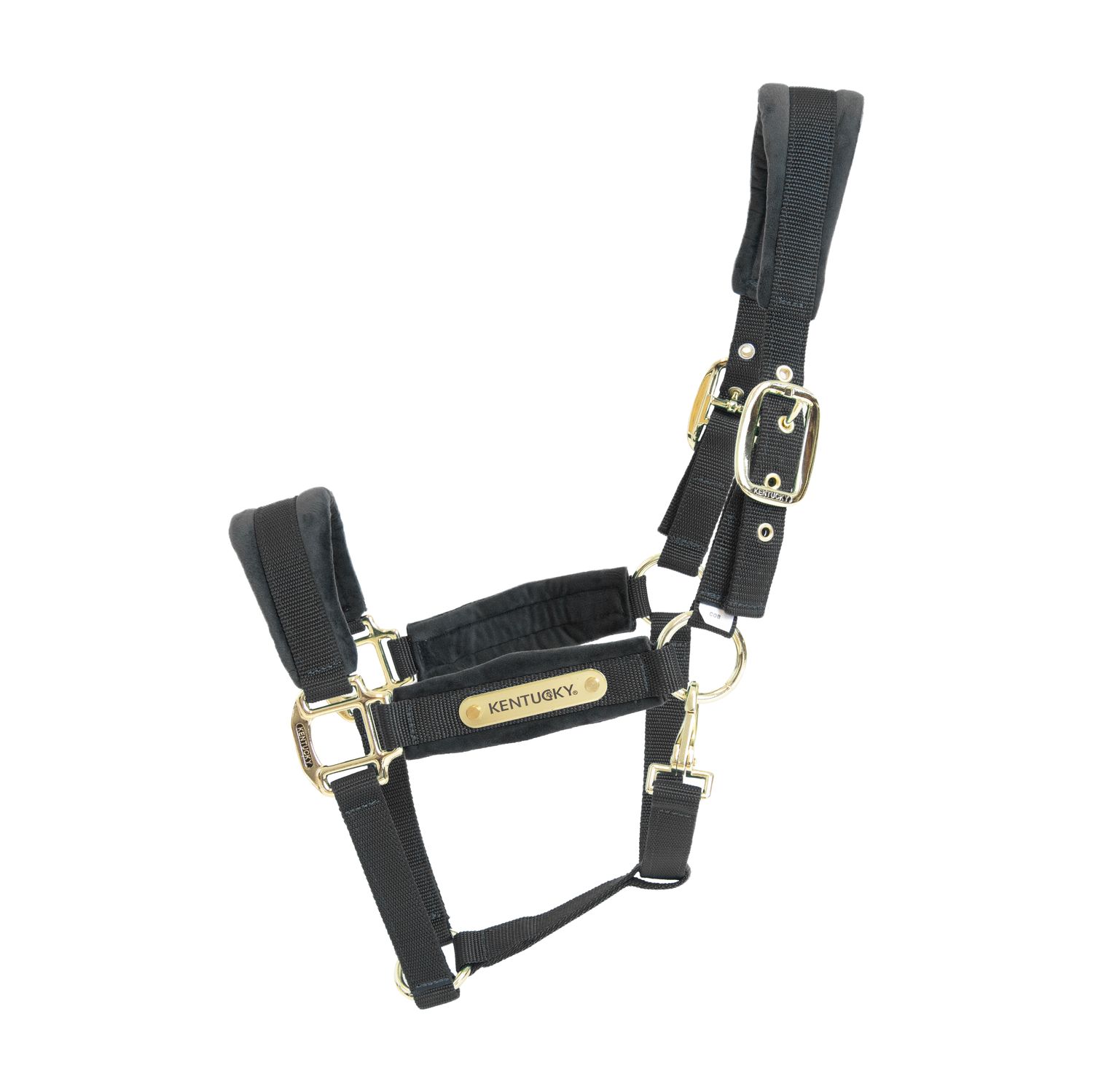 Kentucky Horsewear Velvet Halfter - black, Größe Shetty