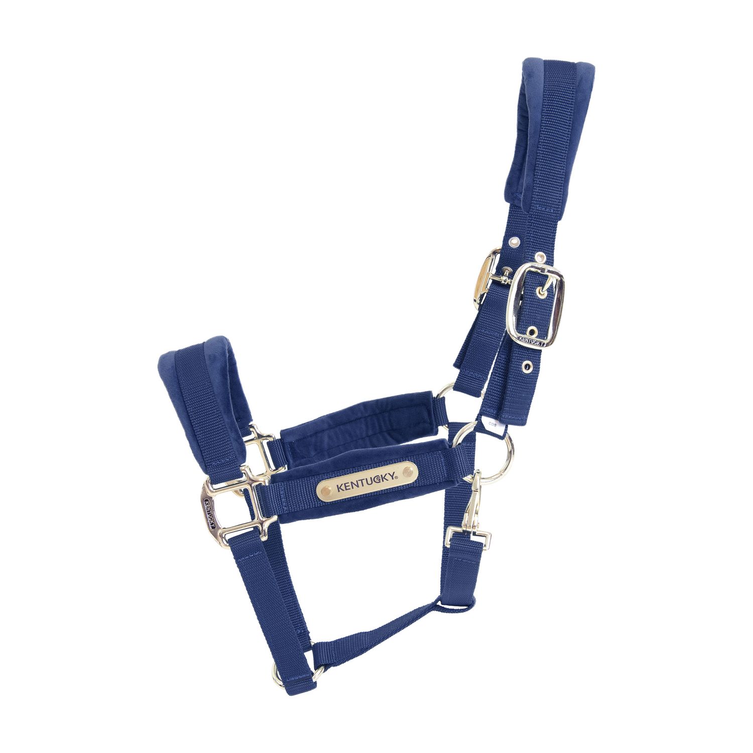 Kentucky Horsewear Velvet Halfter - navy, Größe Shetty