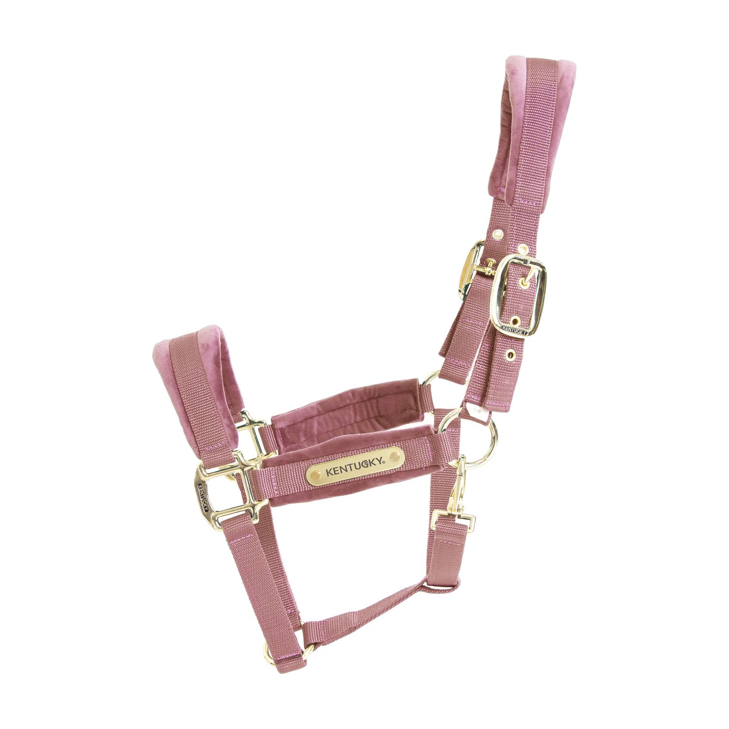 Kentucky Horsewear Velvet Halfter - old rose, Größe Cob