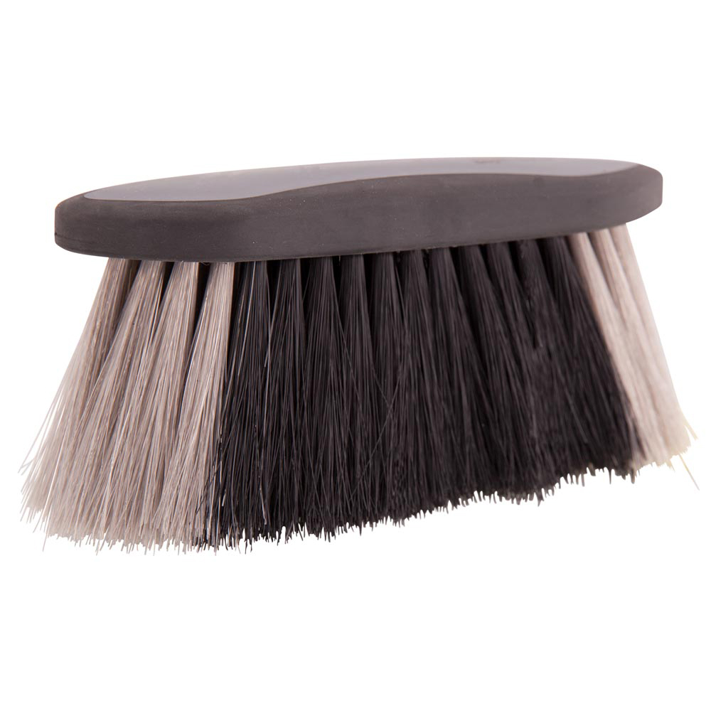 BR Premiere Wurzelbürste Soft Grip weich mittelgroß - schwarz/grau