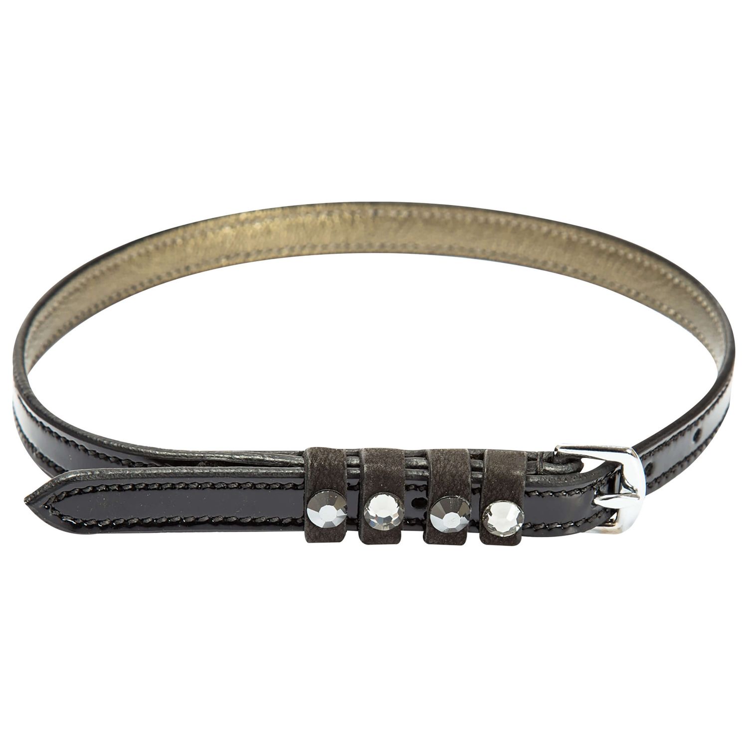 Sporenriemen Leder IRHPardouz Black Lack-Metallic - Imperial Riding