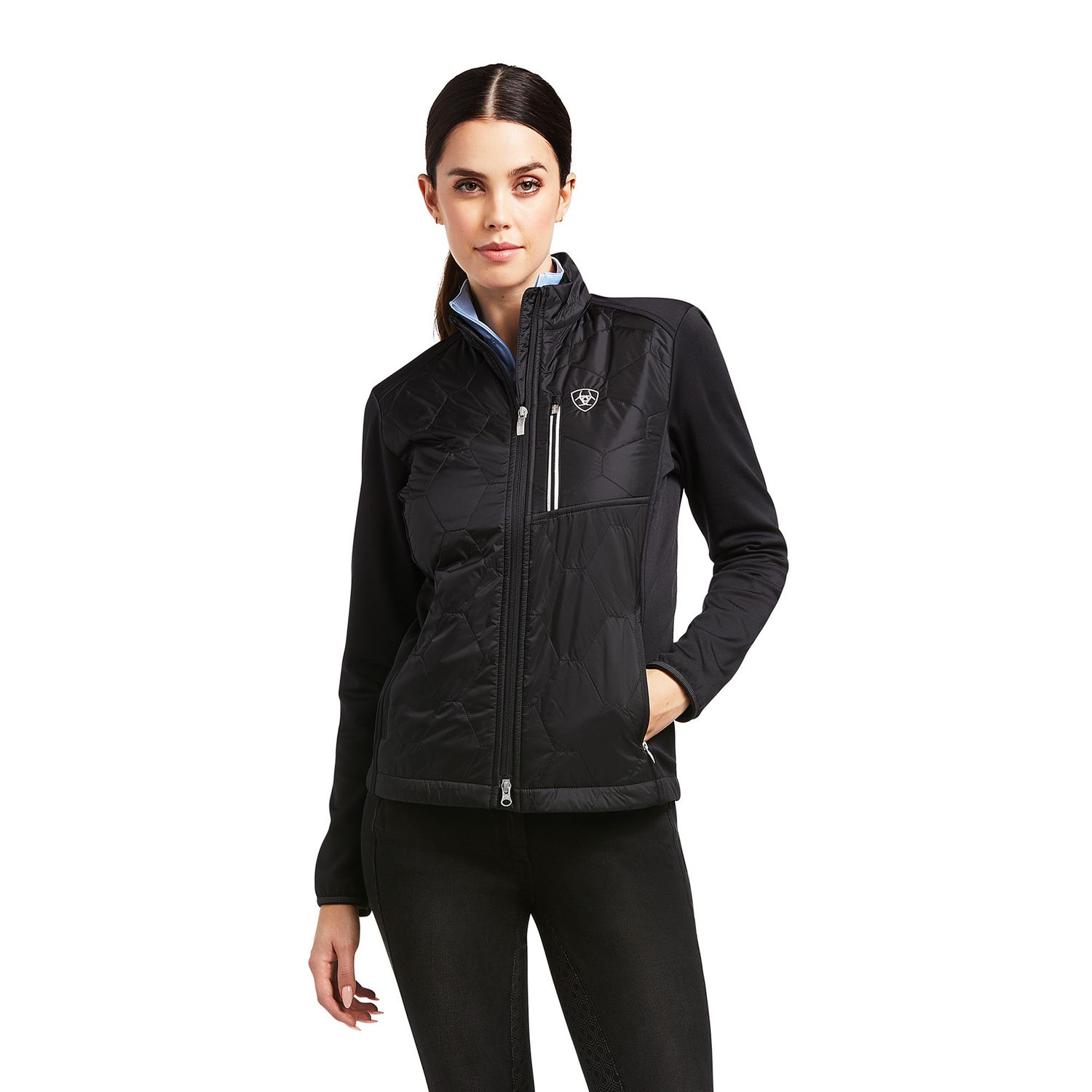 Ariat Fusion Funktionsjacke Damen - black, Größe L