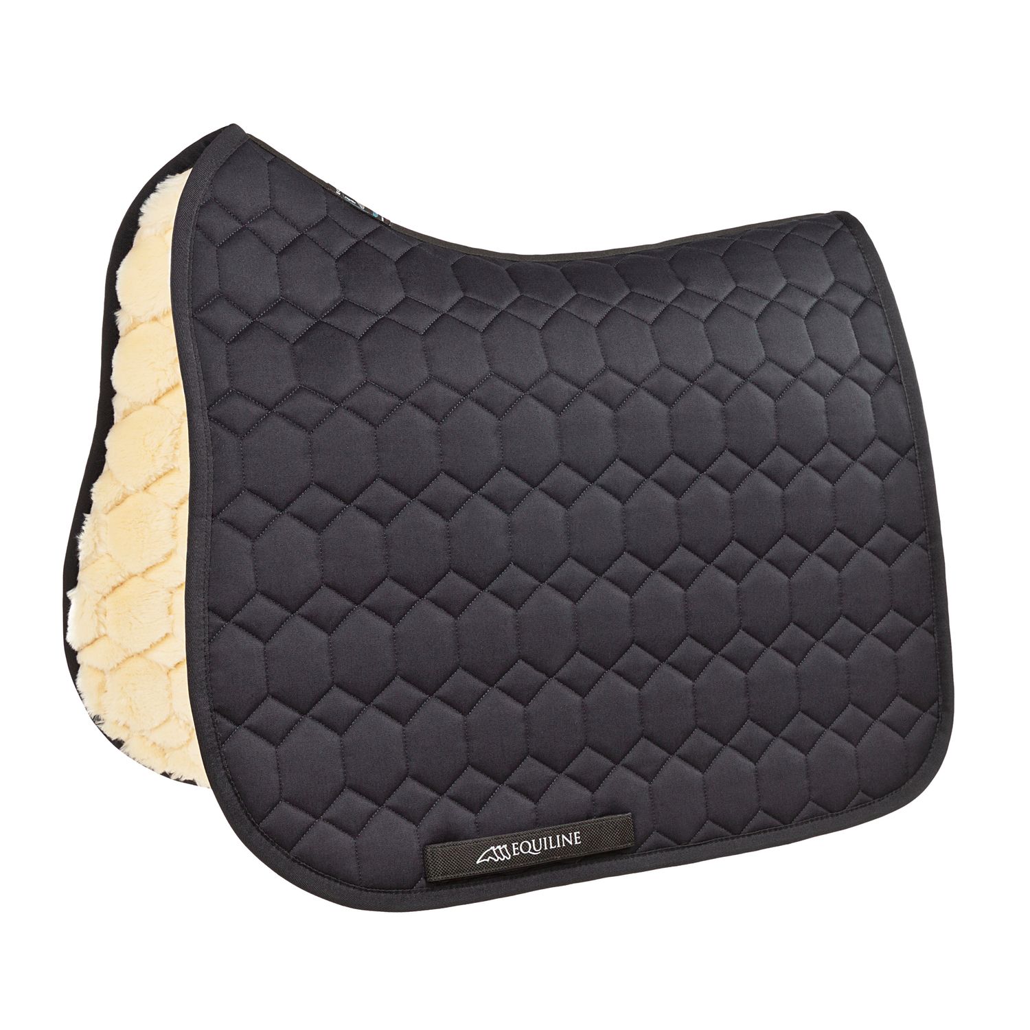 Equiline Laidback Eco-Lammfell Schabracke - black, Größe Dressur