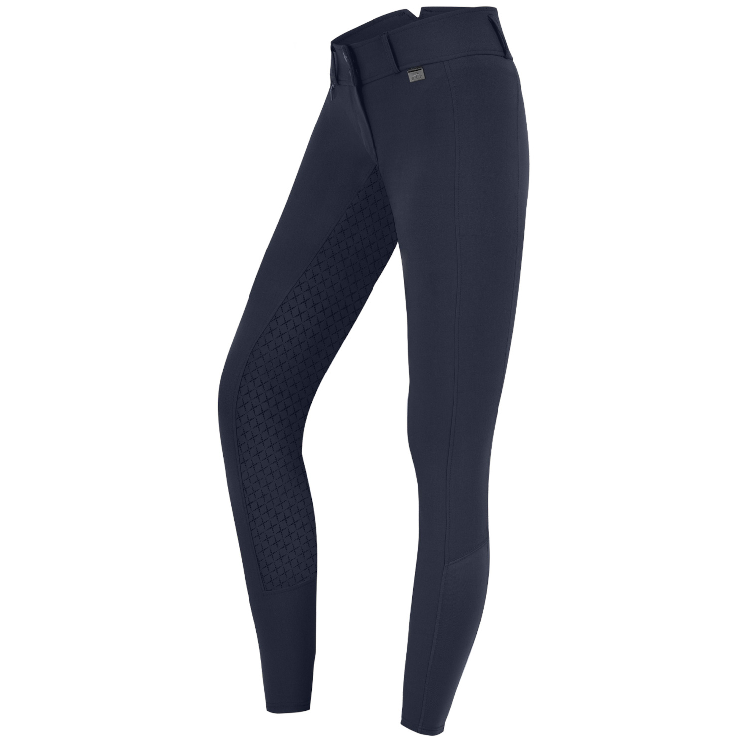 ELT Micro Sport Silikon High Waist Vollgrip Reithose Damen und Kinder - nachtblau, Größe 42
