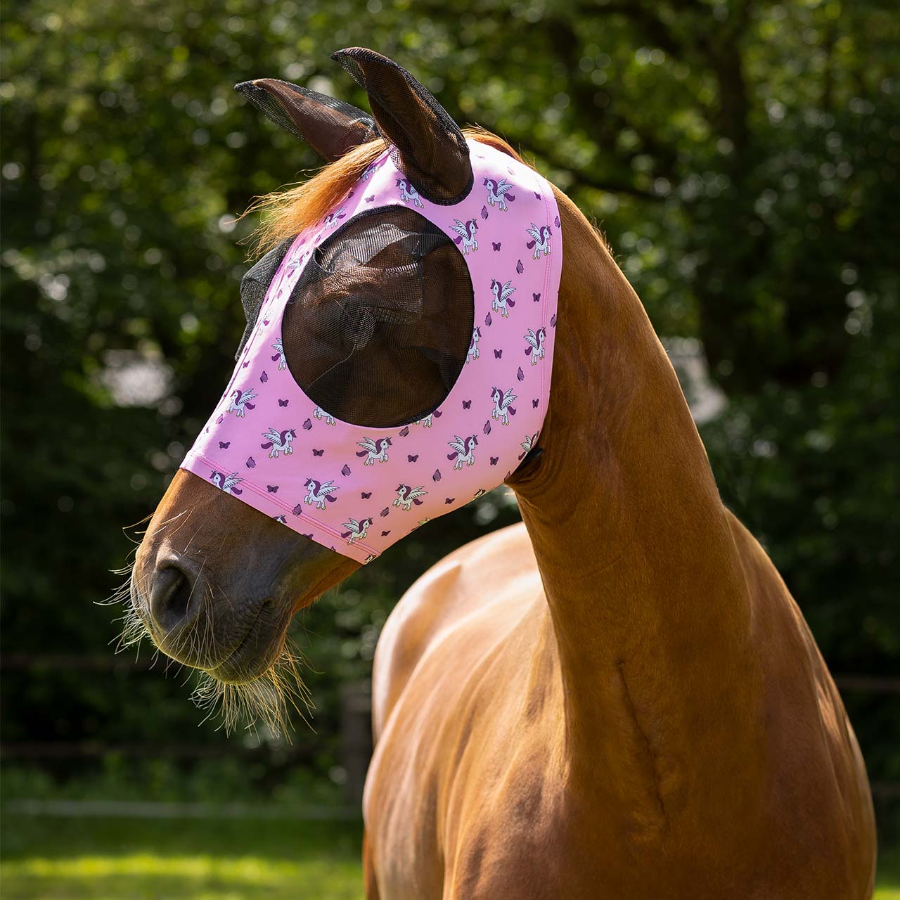 QHP Fliegenschutzmaske Super Bug - unicorn, Größe Extra full
