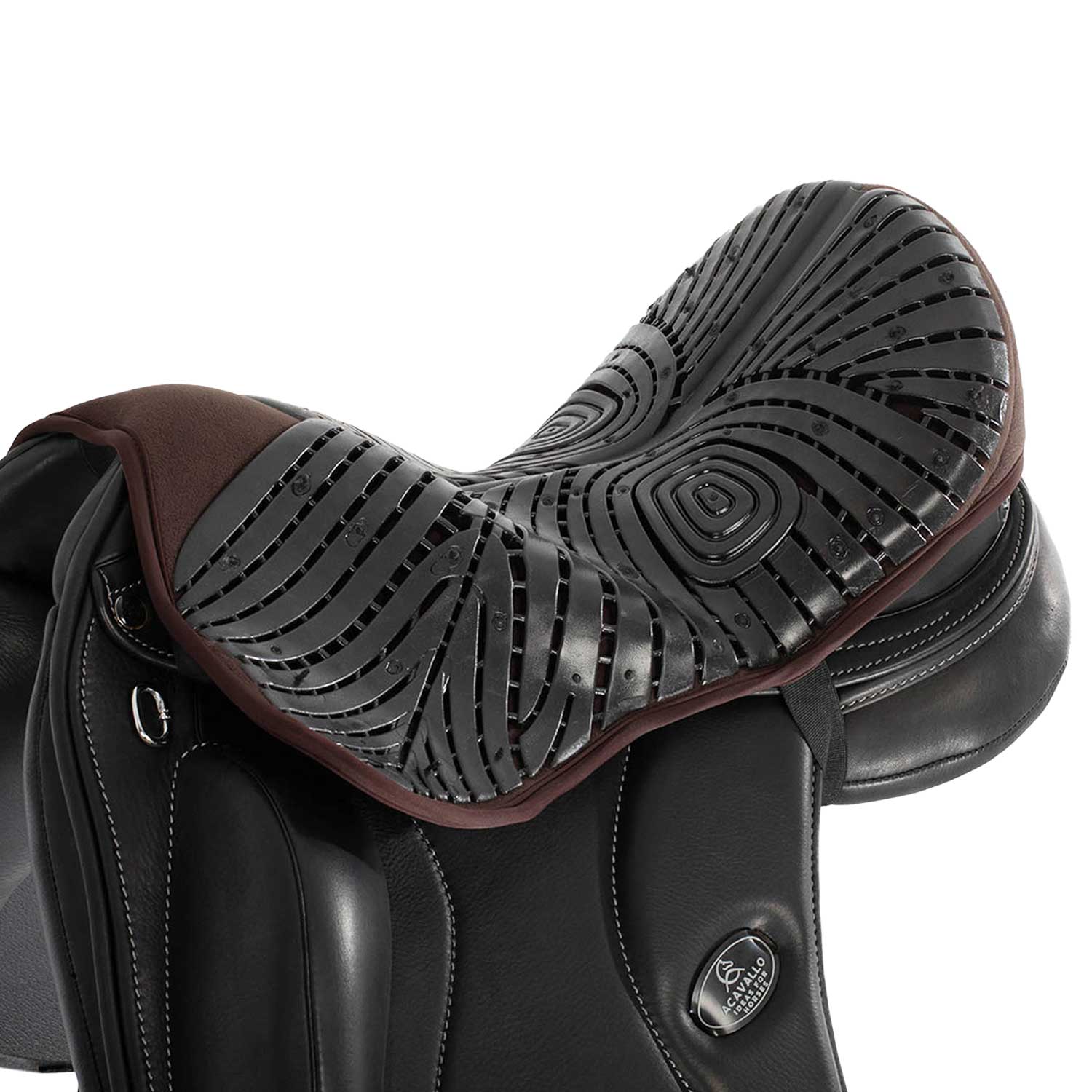 Acavallo Air Plus Gel Dressur-Sitzschoner mit 10 mm Dicke - brown, Größe L