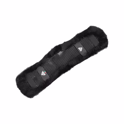 Acavallo anatomisch geformter Classic Gel Kurzgurt-Schoner mit Schaffell