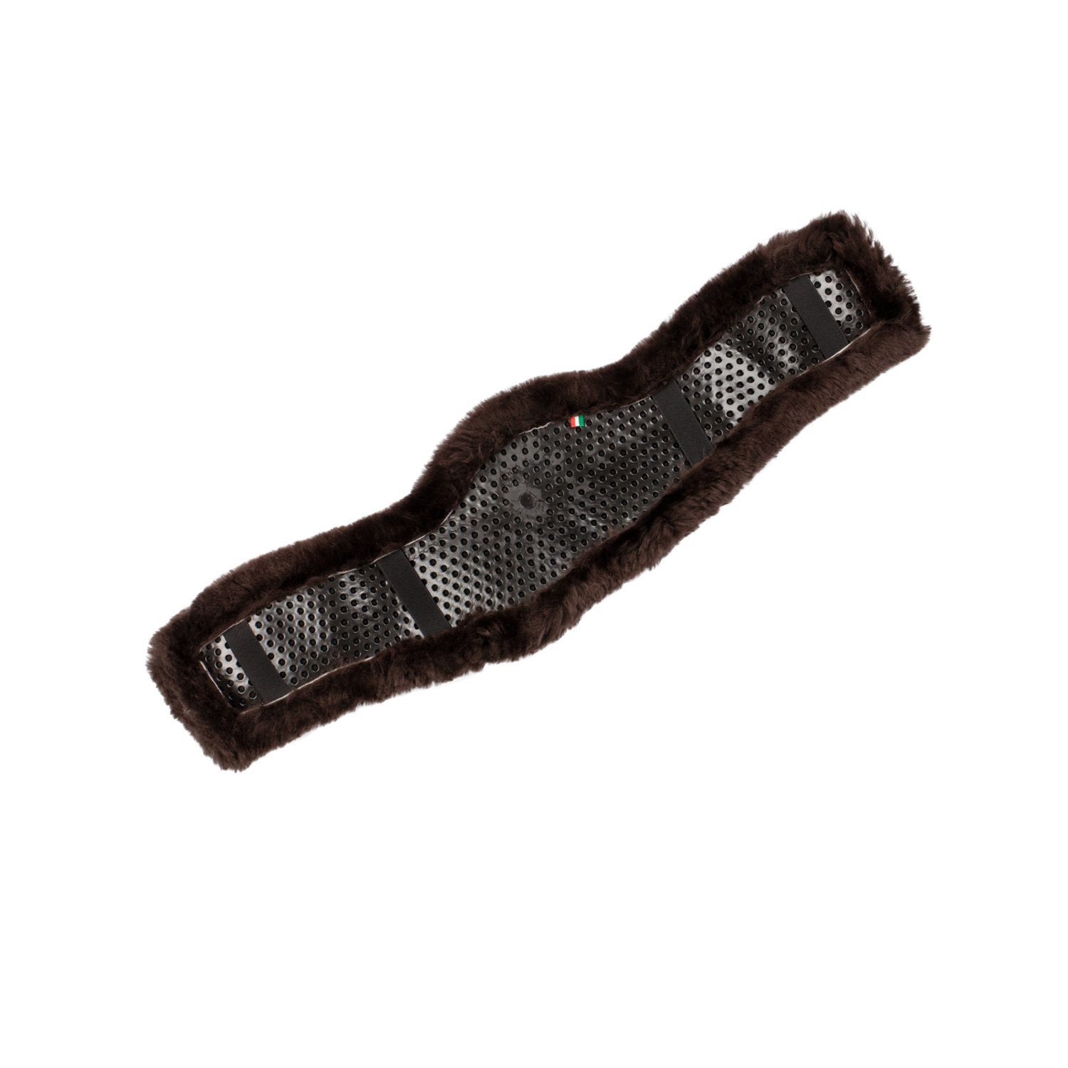 Acavallo Contour Classic Gel Kurzgurt Schoner mit Lammfell - brown, Größe 60-70 cm