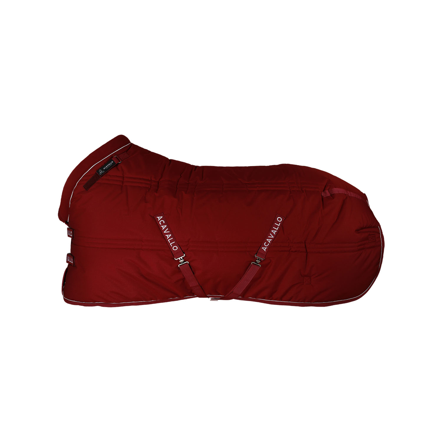 Acavallo Stable Rug 600D Ripstop Polyester Fabric (500G) - burgundy, Größe 145 cm