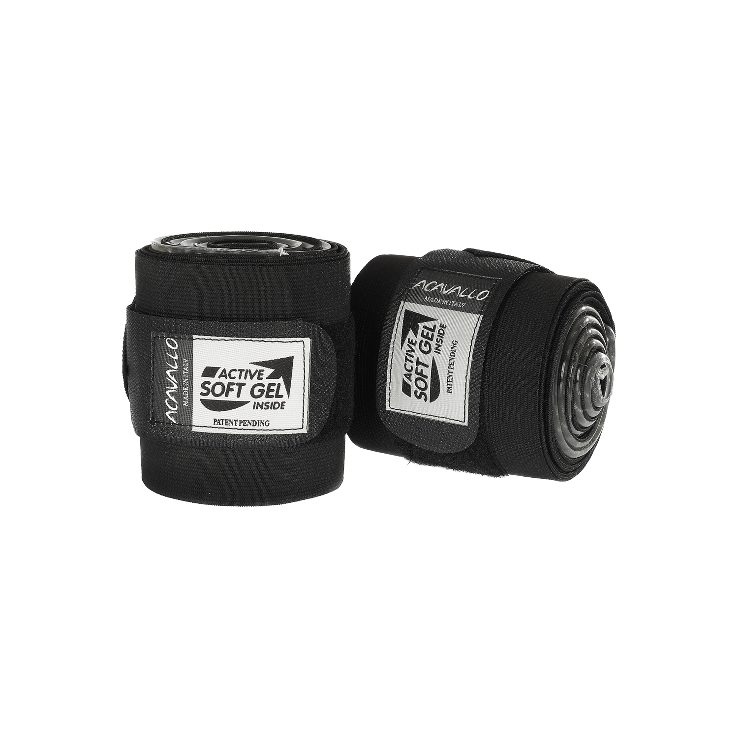 Acavallo Gel Elastic Bandagen - black