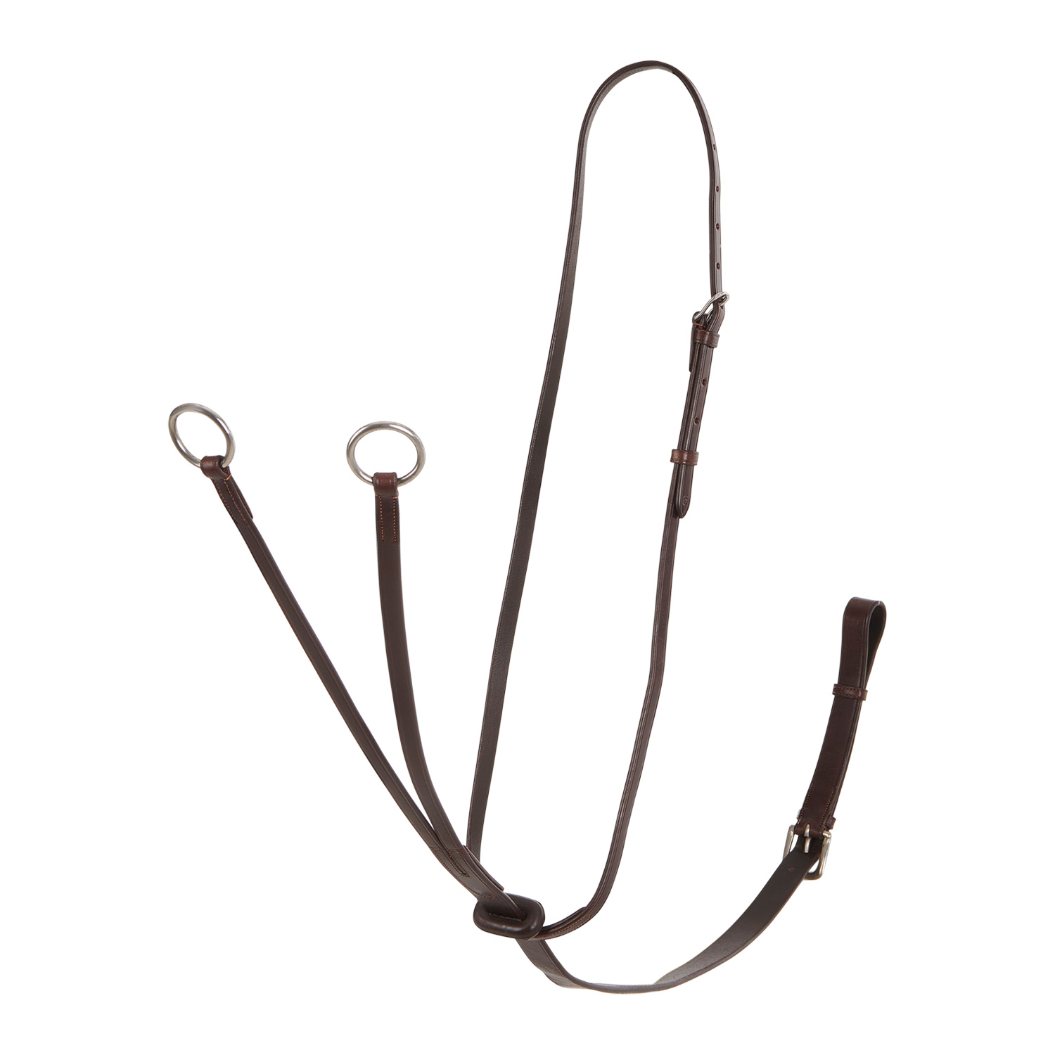 Acavallo Cow Plain Martingal - dark brown, Größe Vollblut
