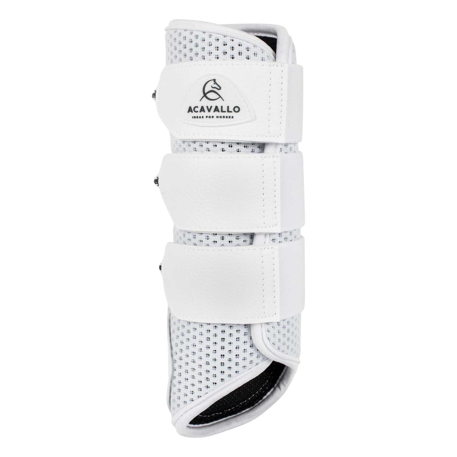 Acavallo Hintergamaschen aus perforiertem Neopren - white, Größe M