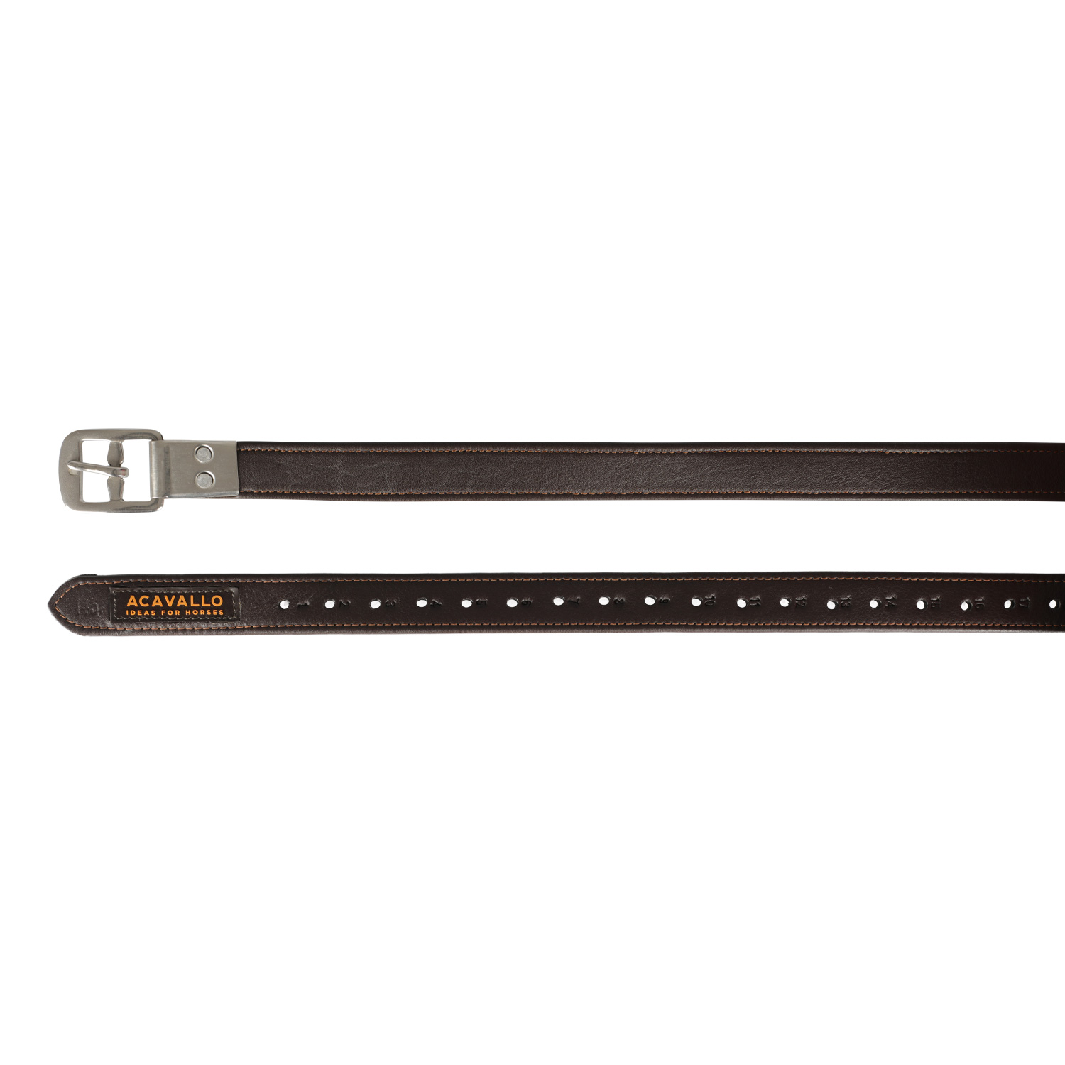 Acavallo Steigbügelriemen Calfskin - dark brown, Größe 145 cm