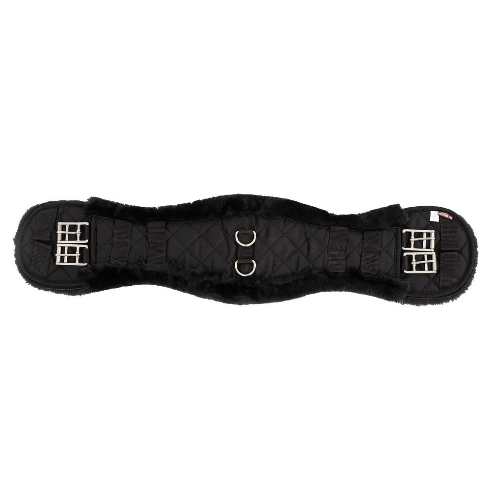 BR Premiere Artificial Fur Dressurgurt - schwarz/schwarz, Größe 45