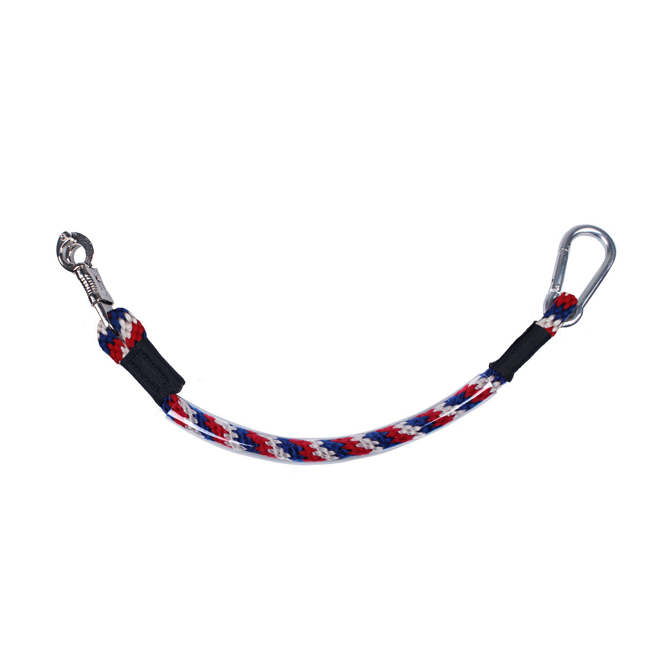 QHP Anhänger Anbindestrick 60cm - rot/weiß/blau