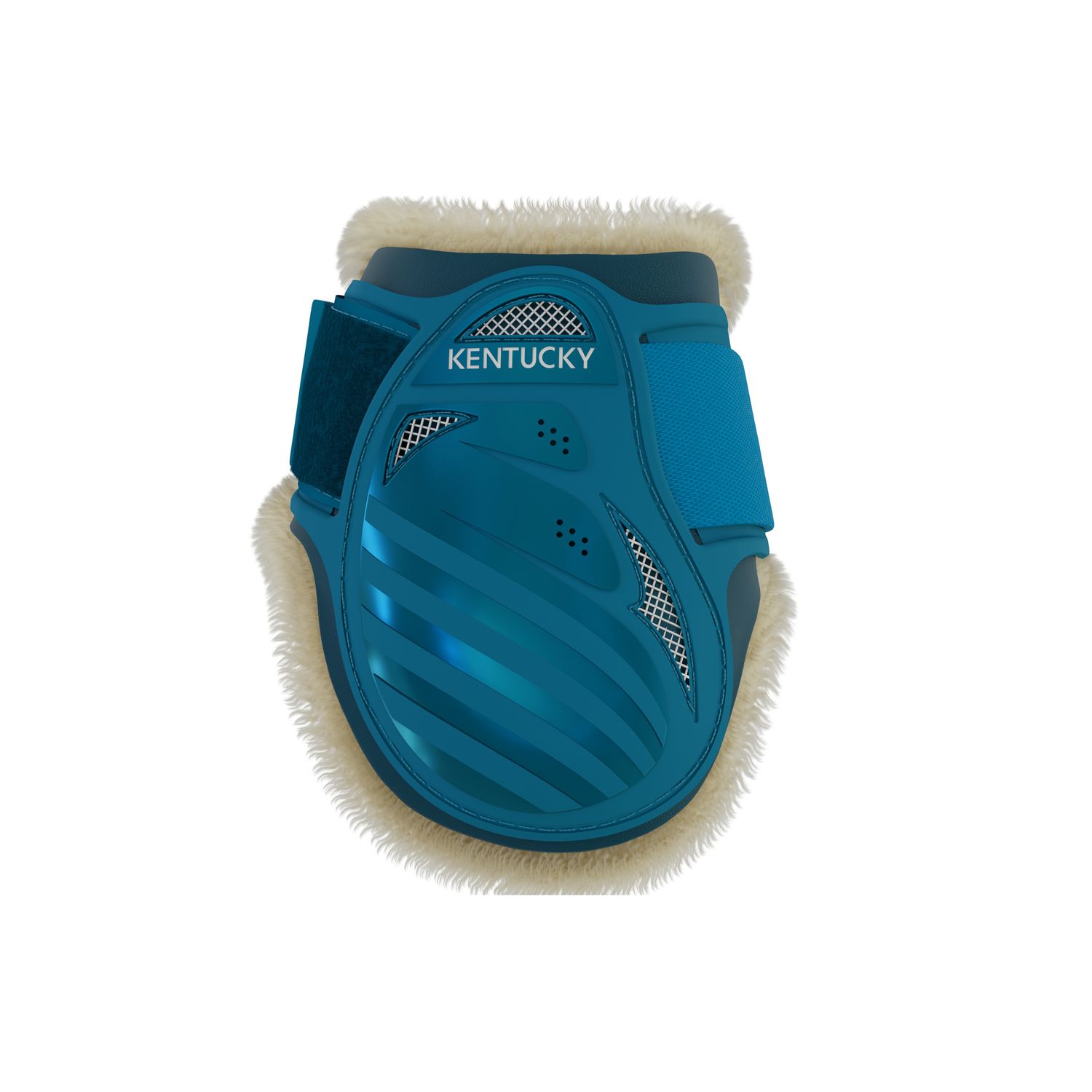 Kentucky Horsewear Lammfell Streichkappe BAMBOO für Jungpferde - smaragd, Größe xs extra