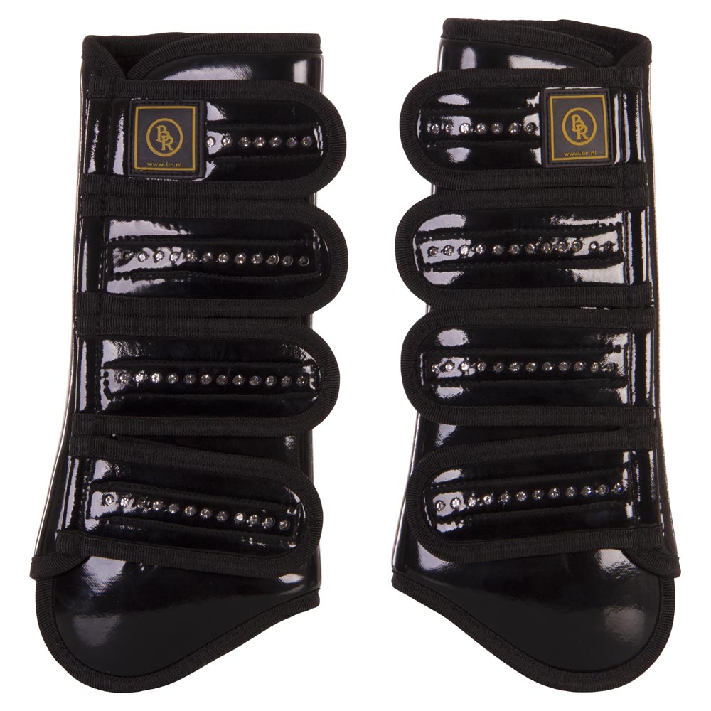 BR Gamaschen Pro Max Lack + Strass - schwarz, Größe L