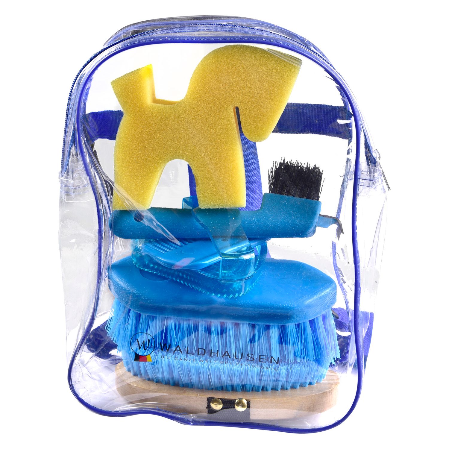 Waldhausen Putzset im Rucksack - blau