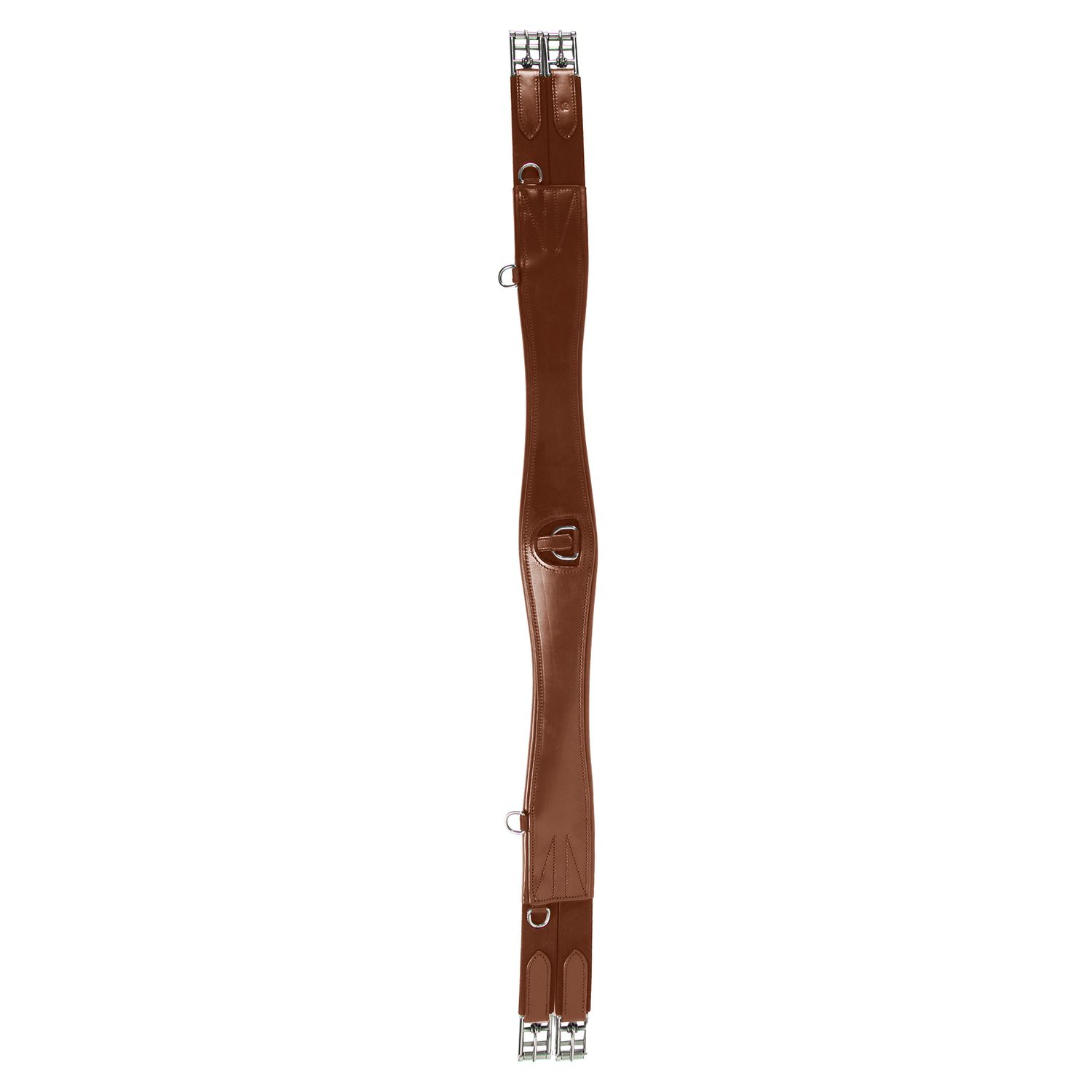 Waldhausen Ledergurt mit Ring - braun, Größe 125 cm