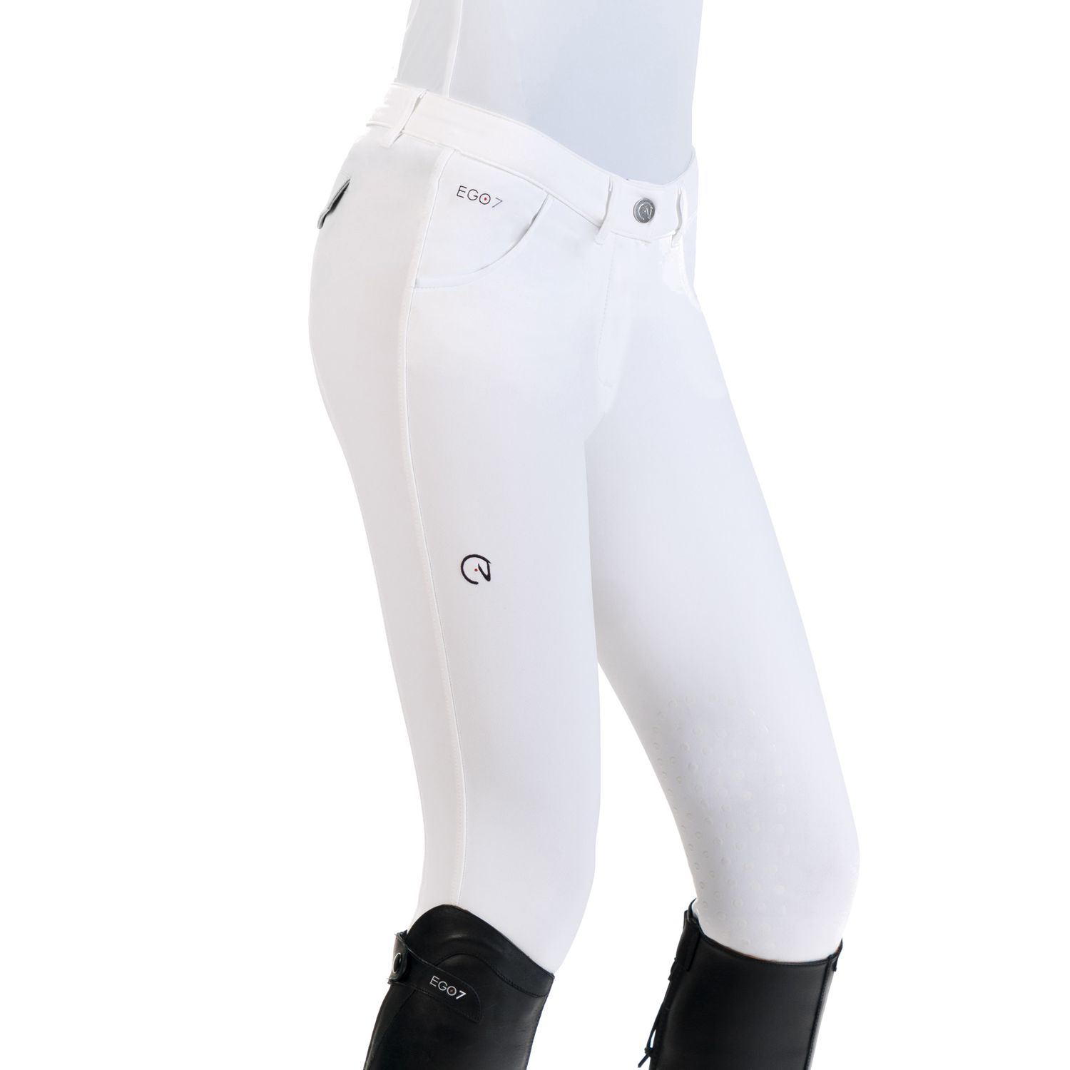 EGO7 Jumping PT Kniegrip Reithose Damen - white, Größe 40