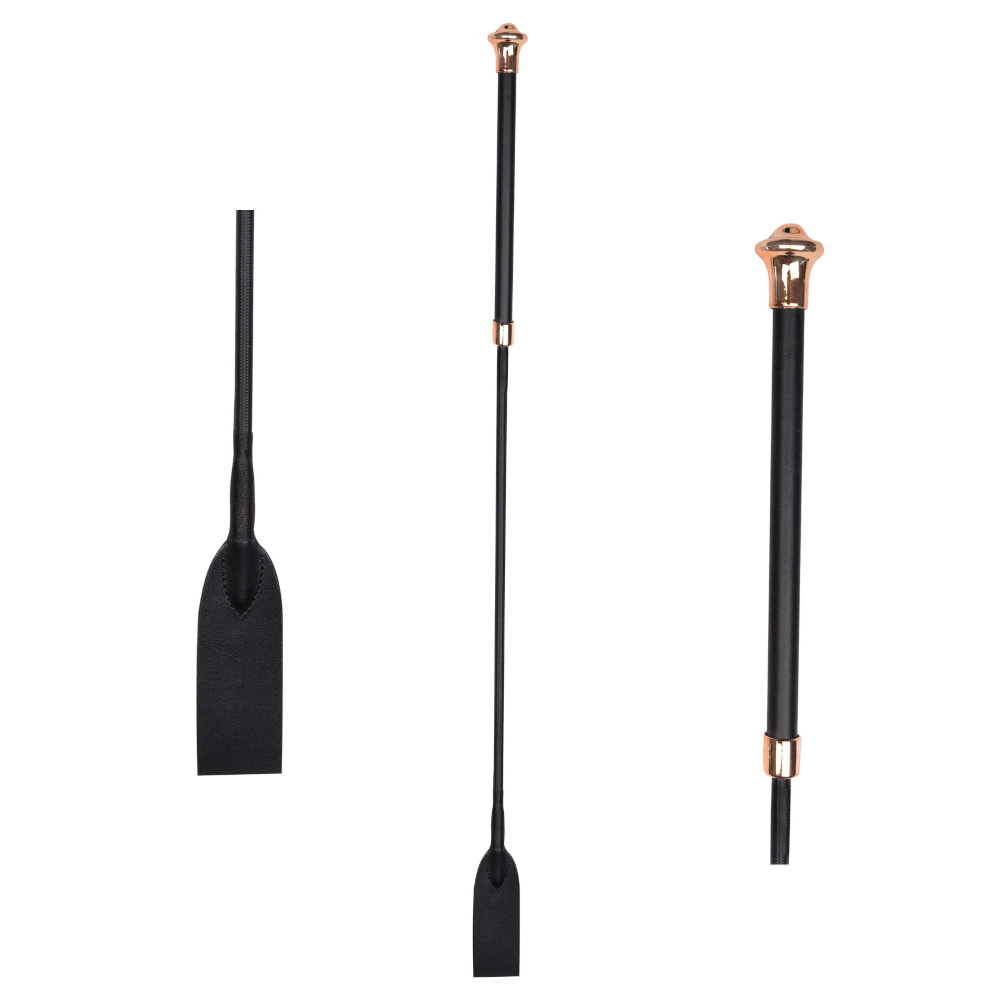 Waldhausen Springgerte Noblesse - schwarz/rose gold, Größe 75 cm