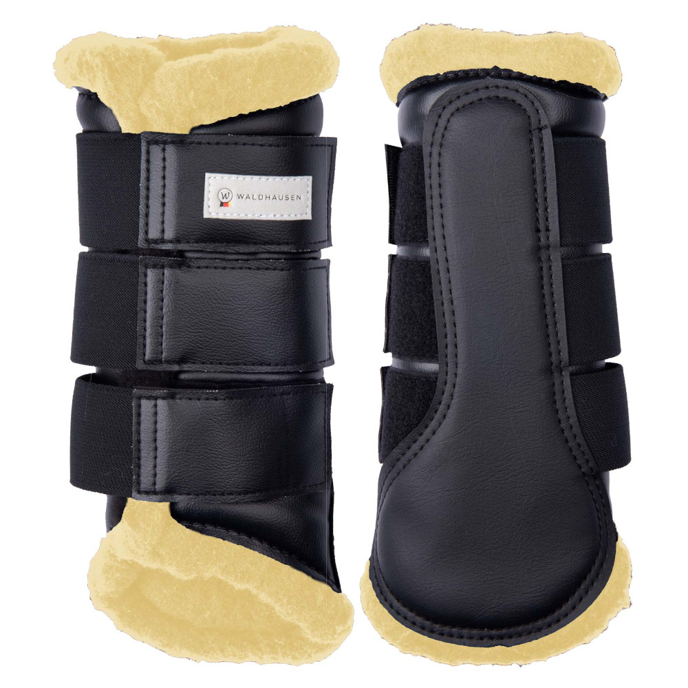 Waldhausen Dressurgamasche Soft - schwarz/beige, Größe XL