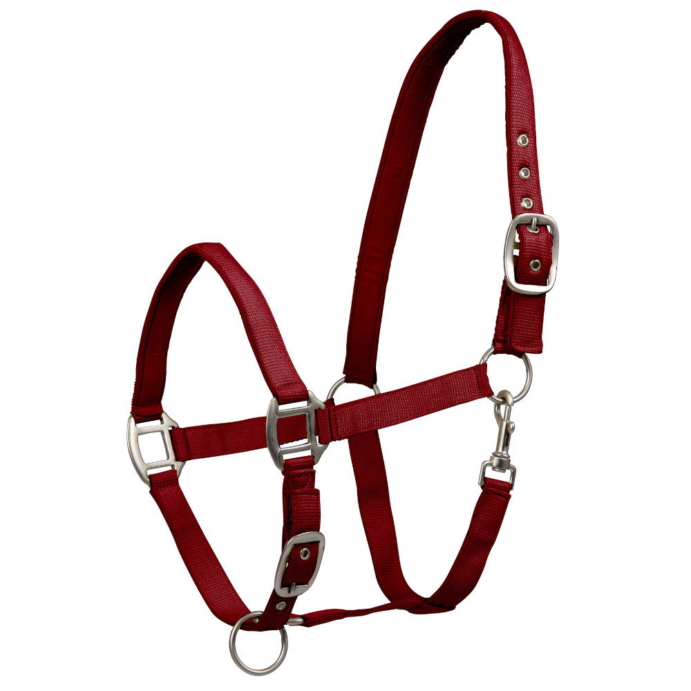 Waldhausen Perlonhalfter Satin - bordeaux, Größe Shetty