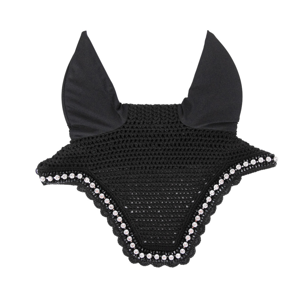 Kentucky Horsewear Schwarz Fliegenhaube Für Pferde Kentucky Wellington Big Stone & Pearl - Image 2