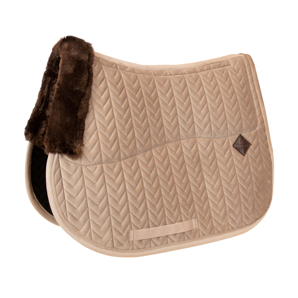 Kentucky Friendly Schabracke Velvet - beige, Größe Full