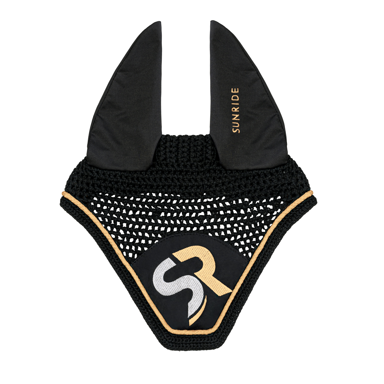 Sunride Fliegenhaube Exclusive Line Square - schwarz/gold, Größe Full