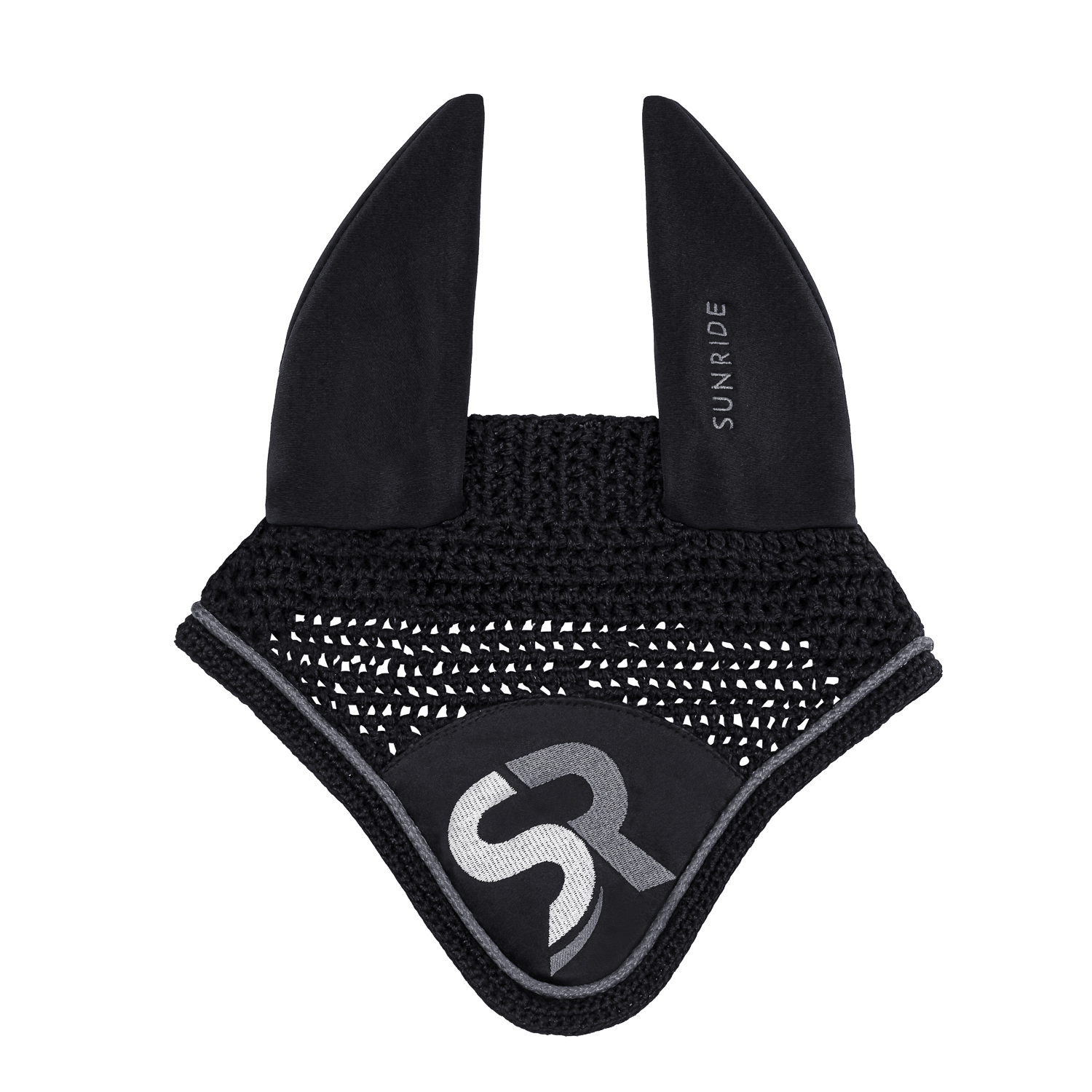 Sunride Ohrnetz Exclusive Line Round - schwarz/grau, Größe Cob
