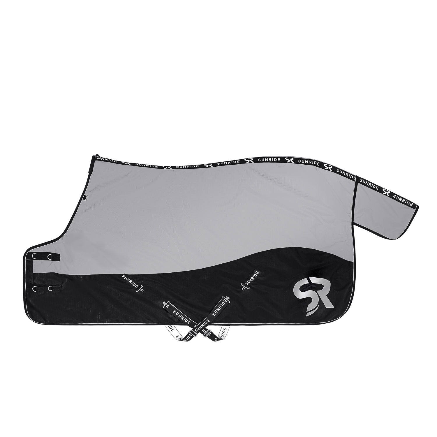 Sunride Stalldecke Helsinki 250g - schwarz/grau, Größe 145 cm