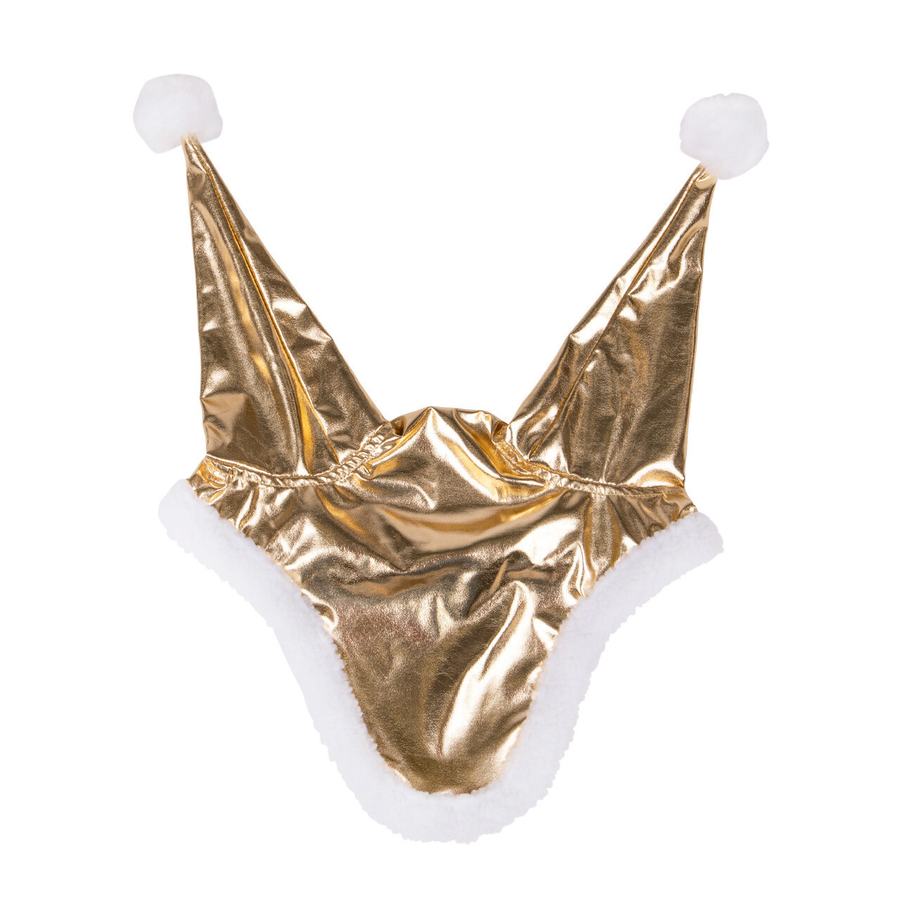 QHP Ohrenhaube Santa - gold, Größe Pony