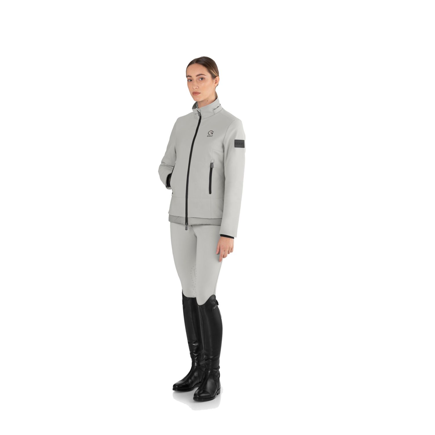 EGO7 Lux gepolsterte Galy Jacke - ice grey, Größe 34