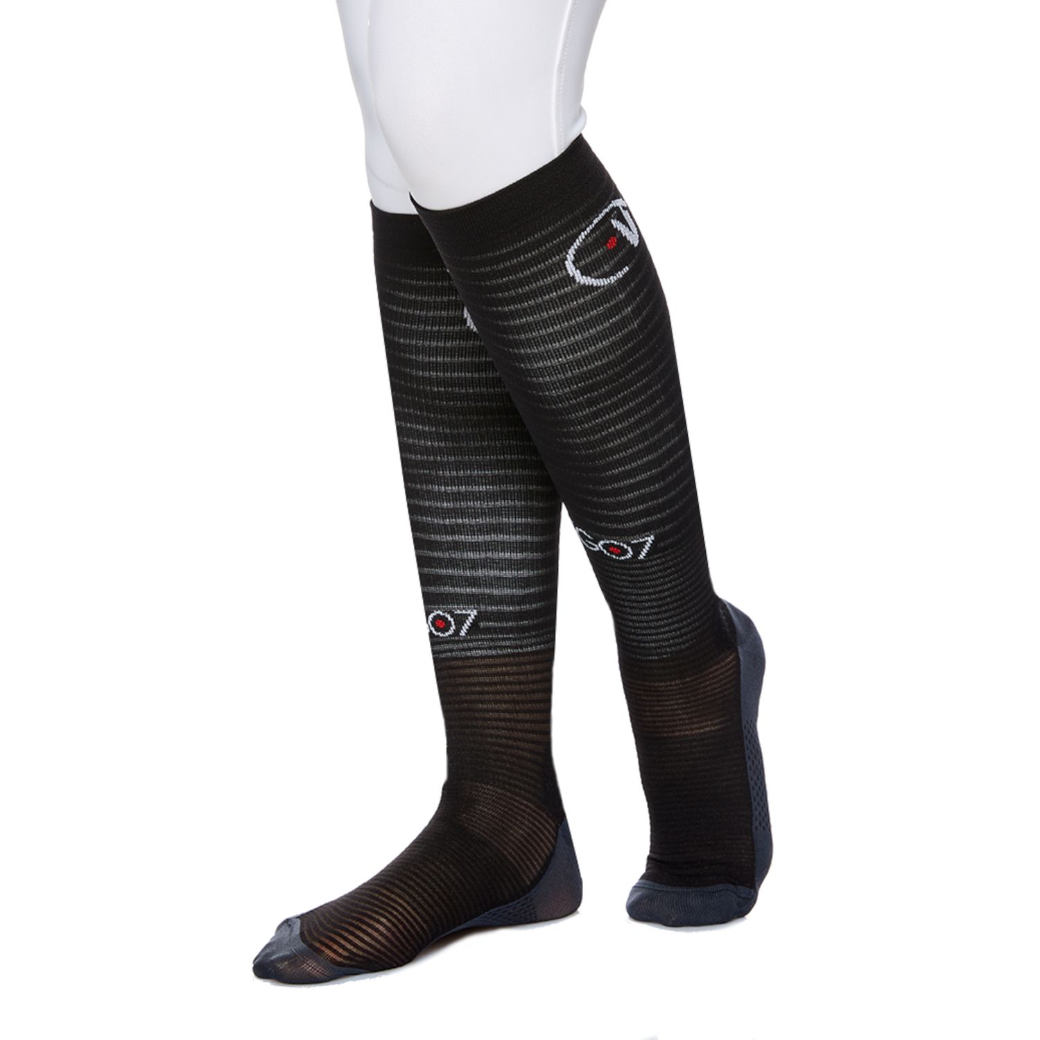 EGO7 Air Socks - black/black, Größe L